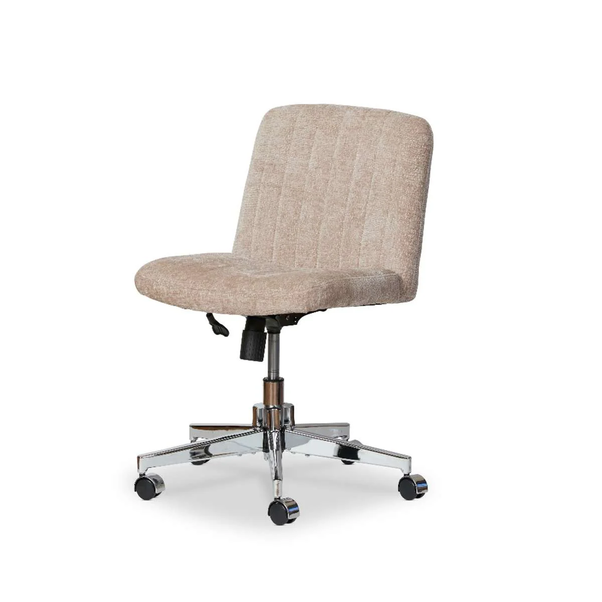 Luca Chrome Office Chair - Natural - Image 7