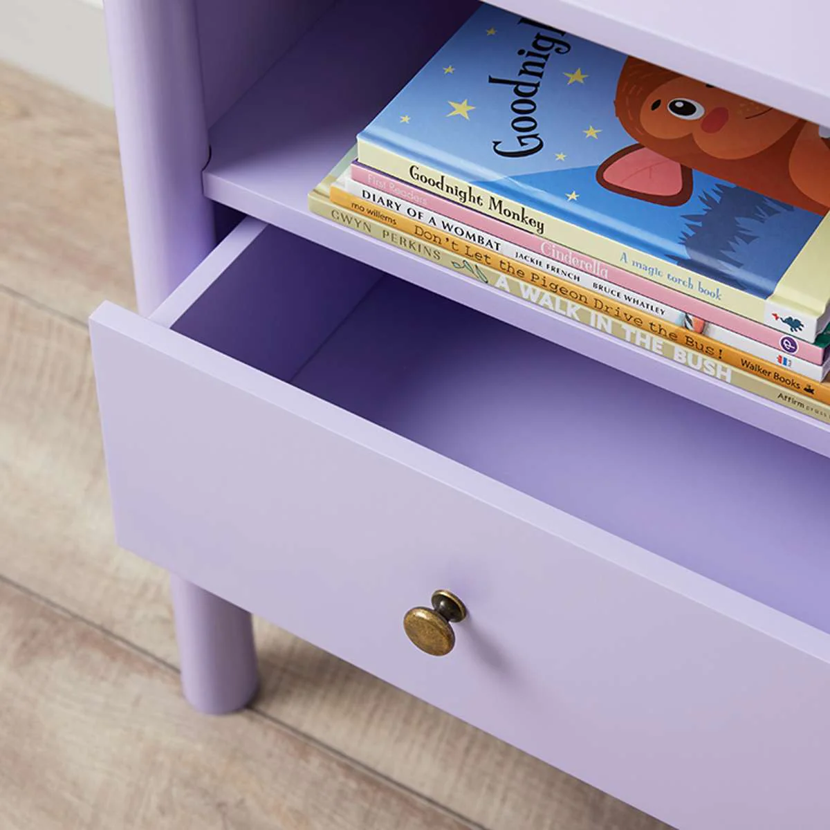 Maisie Scalloped Bedside Table - Lilac - Image 8