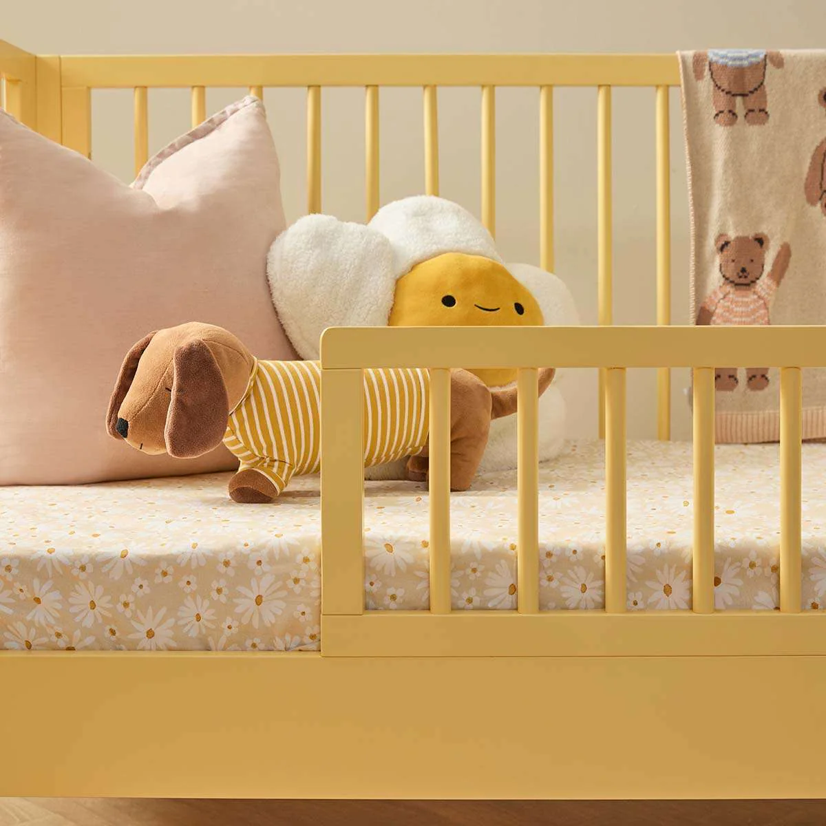 Maisie Cot Toddler Bed Half Frame - Buttermilk - Image 6