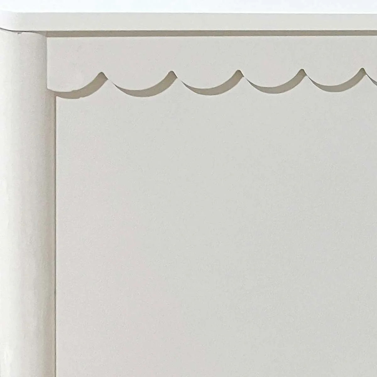 Maisie Scalloped Bed - King Single - White - Image 8