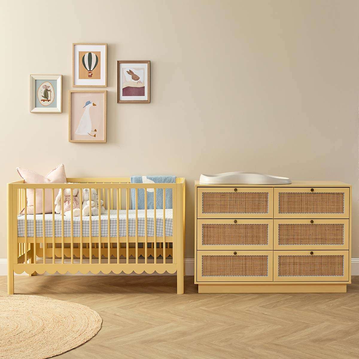 Maisie Scalloped Cot - Buttermilk - Image 5