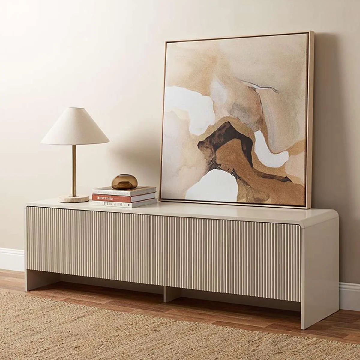 Majorca Entertainment Unit - Beige - Image 3