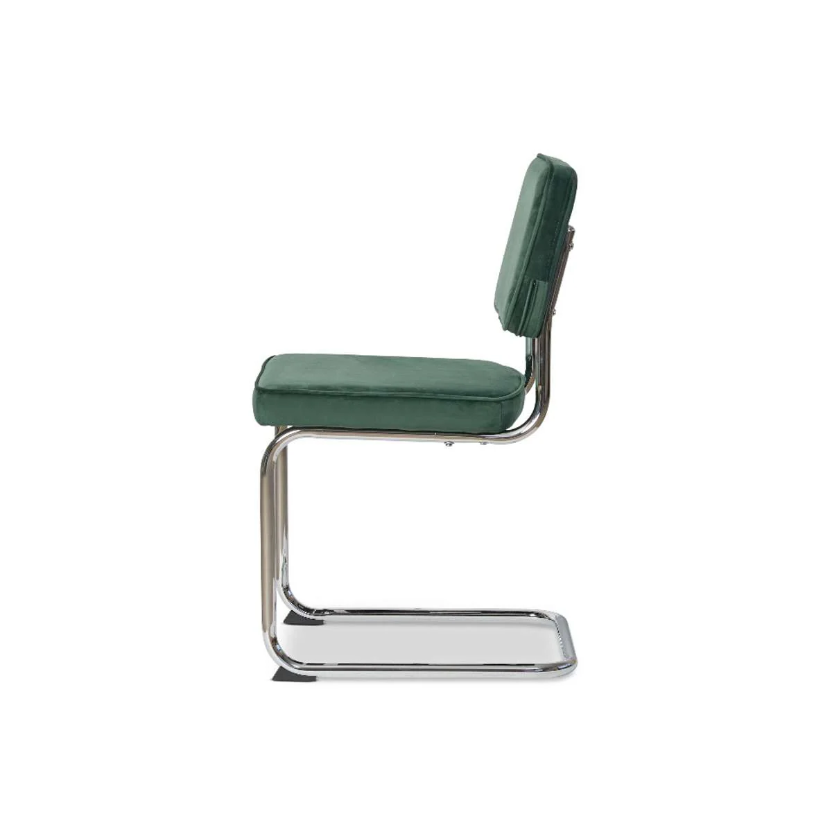 Marcel Chrome Dining Chair - Set of Two - Dark Green - Image 10