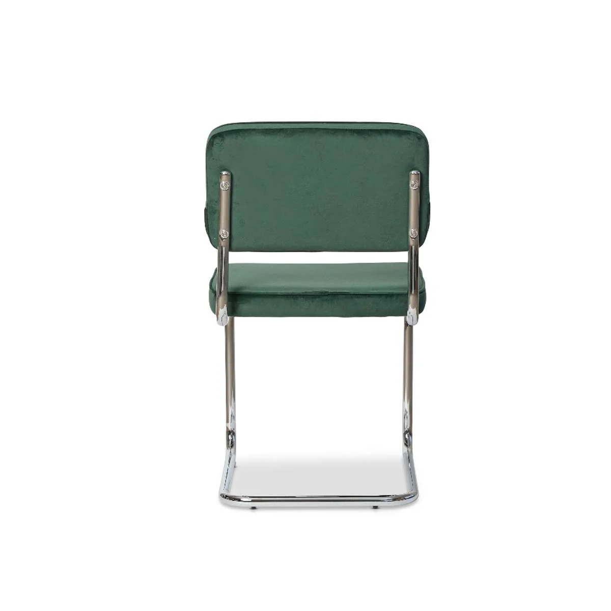 Marcel Chrome Dining Chair - Set of Two - Dark Green - Image 11