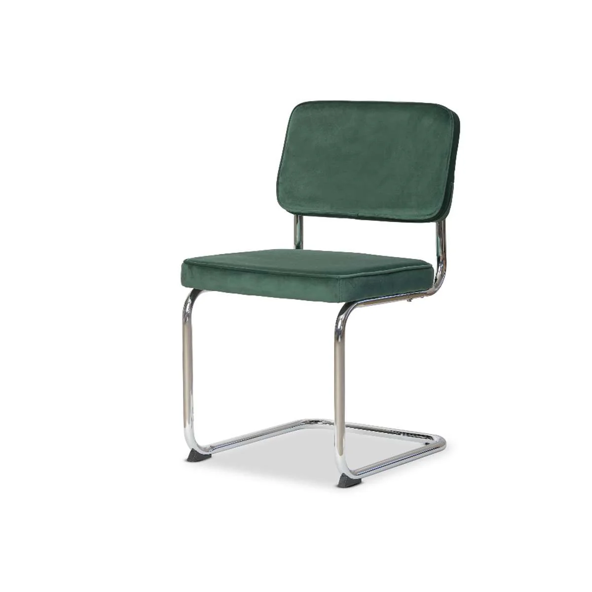 Marcel Chrome Dining Chair - Set of Two - Dark Green - Image 9