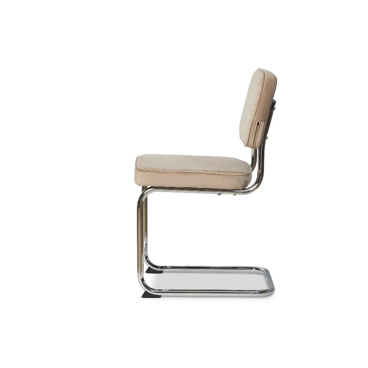 Marcel Chrome Dining Chair - Set of Two - Mushroom - Image 10