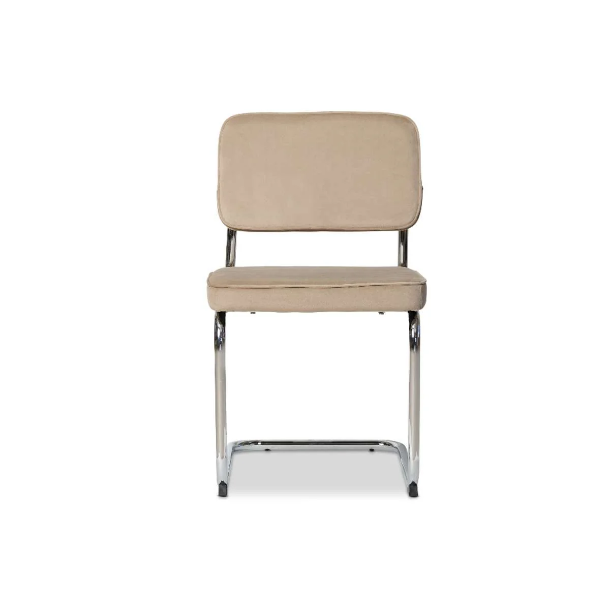 Marcel Chrome Dining Chair - Set of Two - Mushroom - Image 13