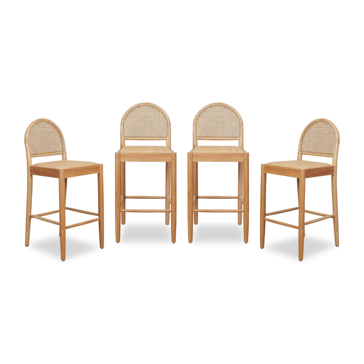 Mateo Bar Stool - Natural Set of Four Bundle