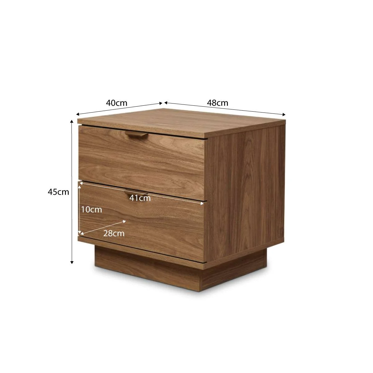 Maverick Bedside Table - Pecan - Image 12