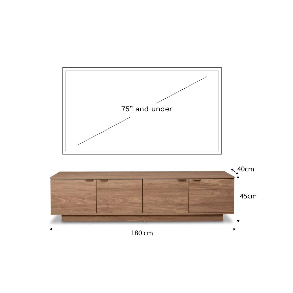 Maverick Entertainment Unit - Pecan - Image 15