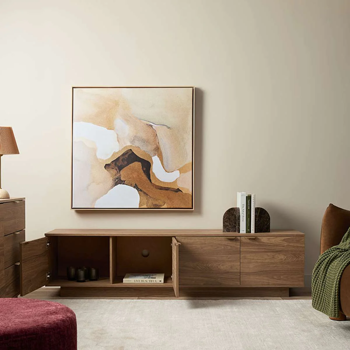 Maverick Entertainment Unit - Pecan - Image 5