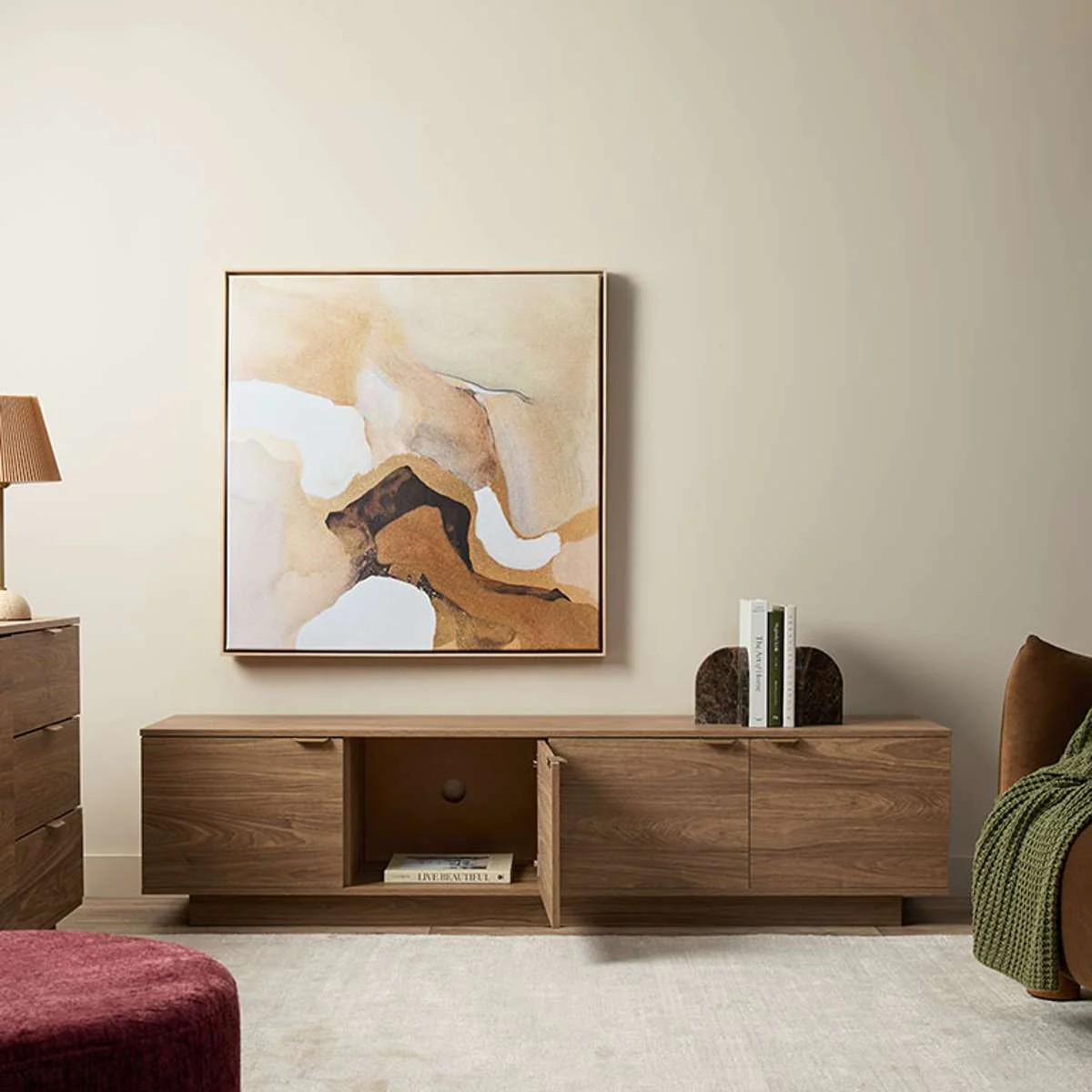 Maverick Entertainment Unit - Pecan - Image 6