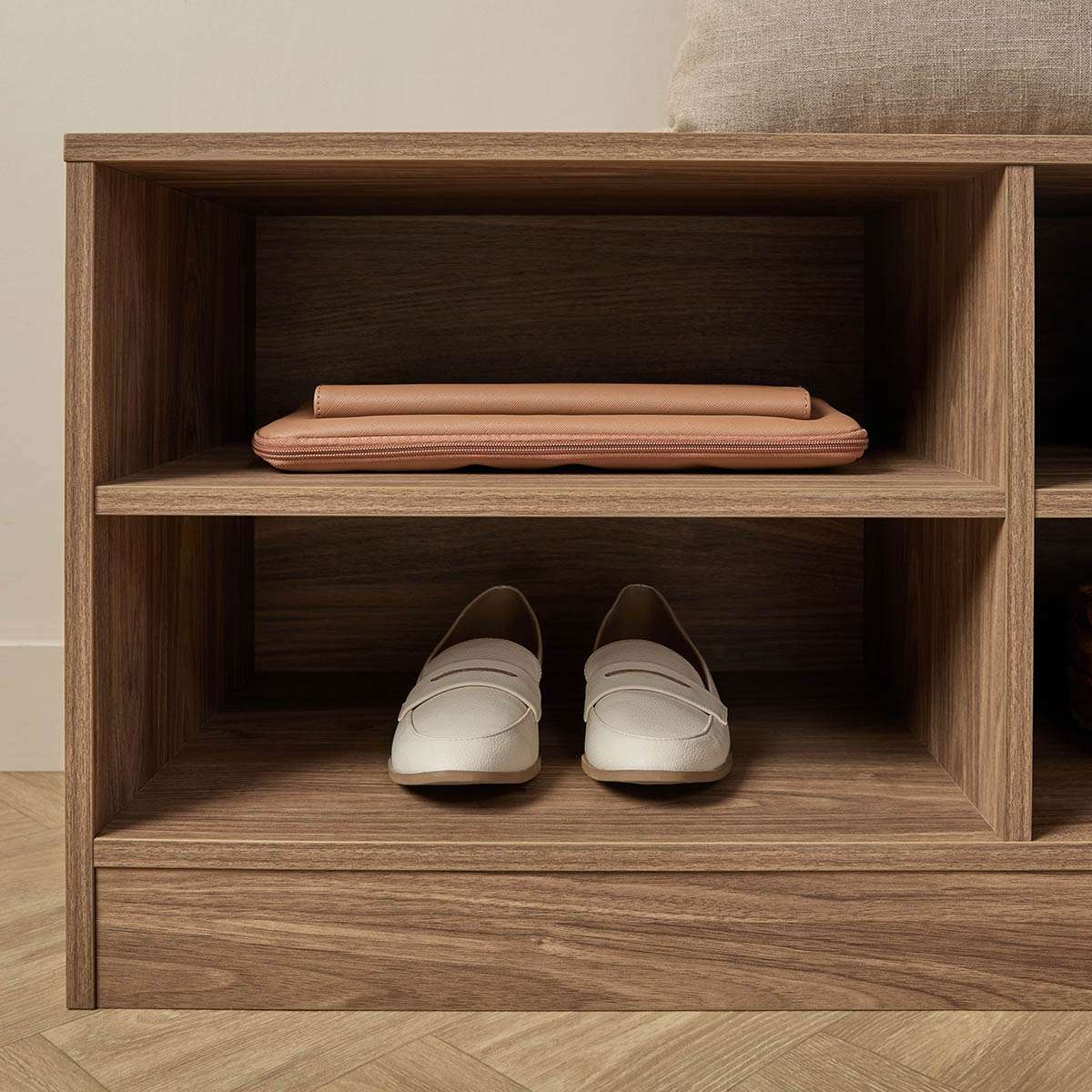 Maverick Storage Bench - Pecan - Image 2