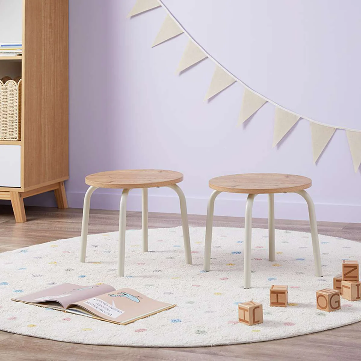 Mini Brixton Cream Four Seater Set - Image 3