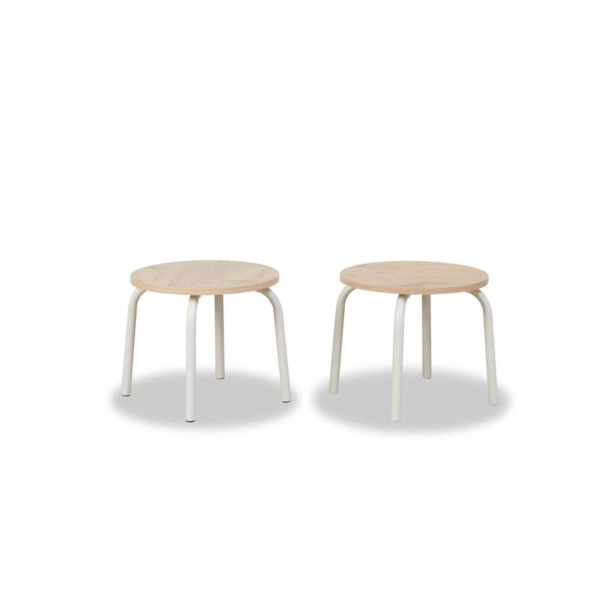 Mini Brixton Stool - Set of Two - Cream - Image 9
