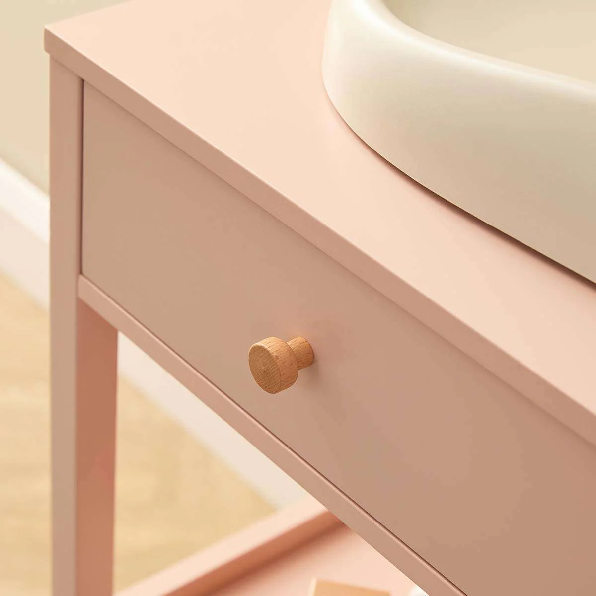 Mocka Change Table With Removable Top - Pink - Image 8