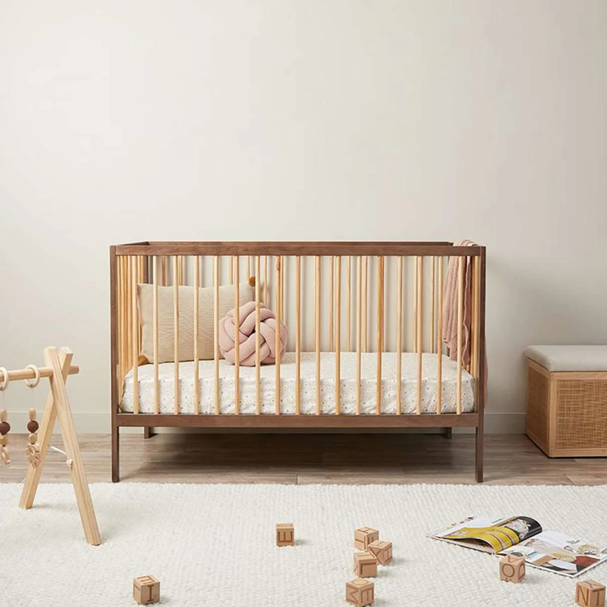 Mocka Dream Cot - Almond/Natural - Image 3