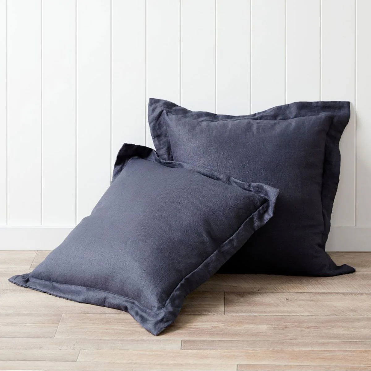 Mocka Linen Cushion - Navy Blue