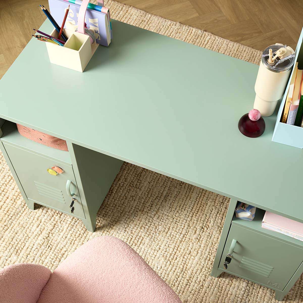 Mocka Original Locker Desk - Large - Sage Green - Image 5