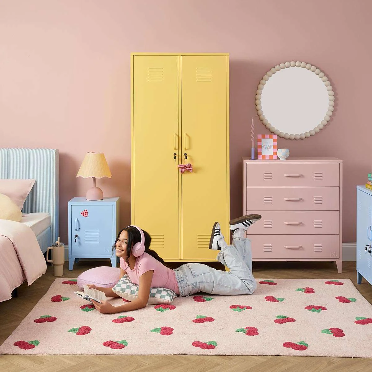 Mocka Original Locker Wardrobe - Yellow - Image 8