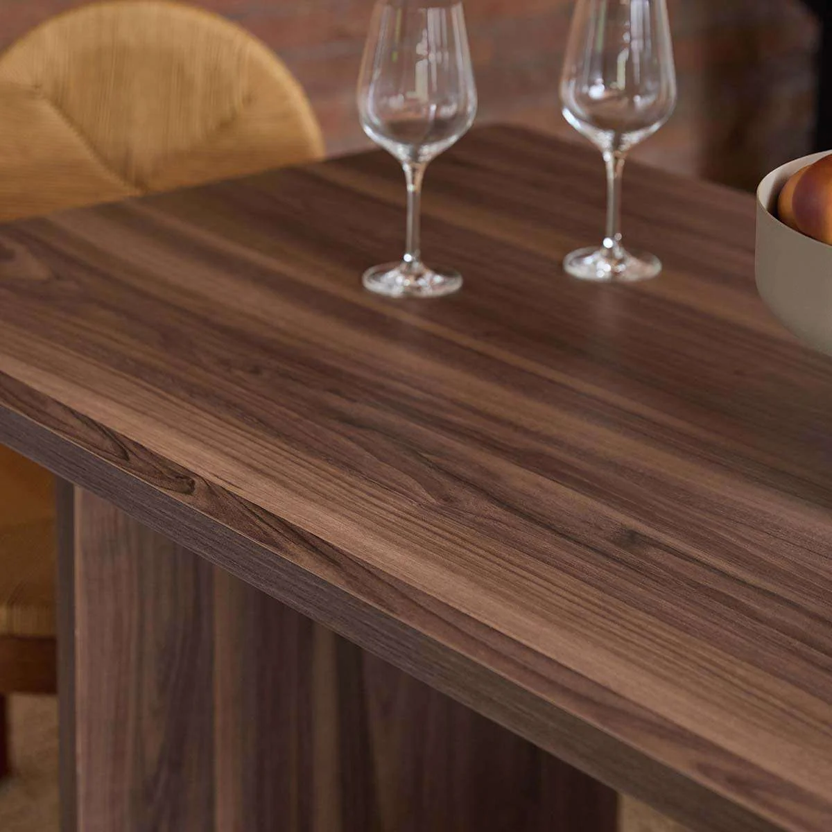 Montana Four Seater Dining Table - Walnut - Image 5