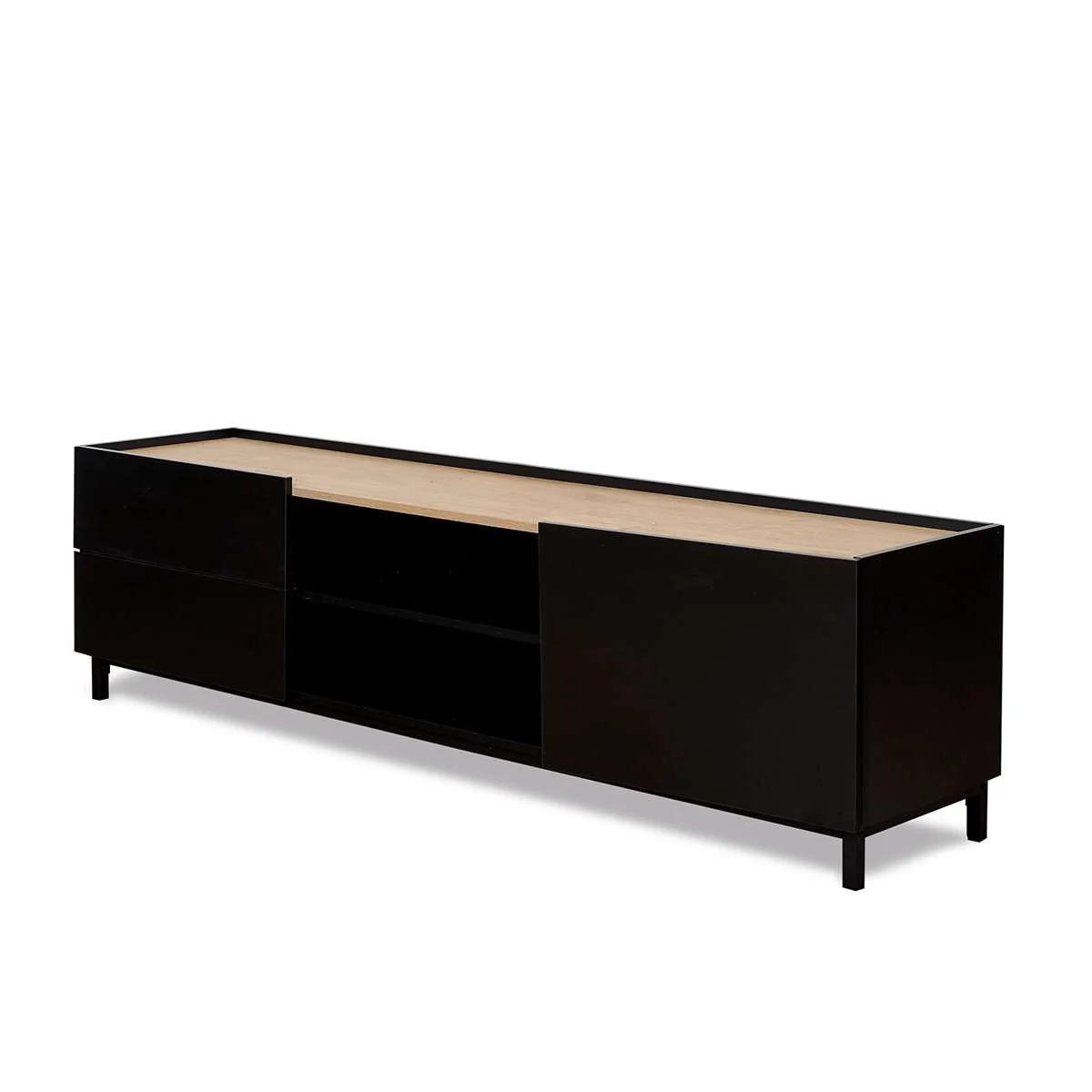 Murphy Entertainment Unit - Black/Natural - Image 11