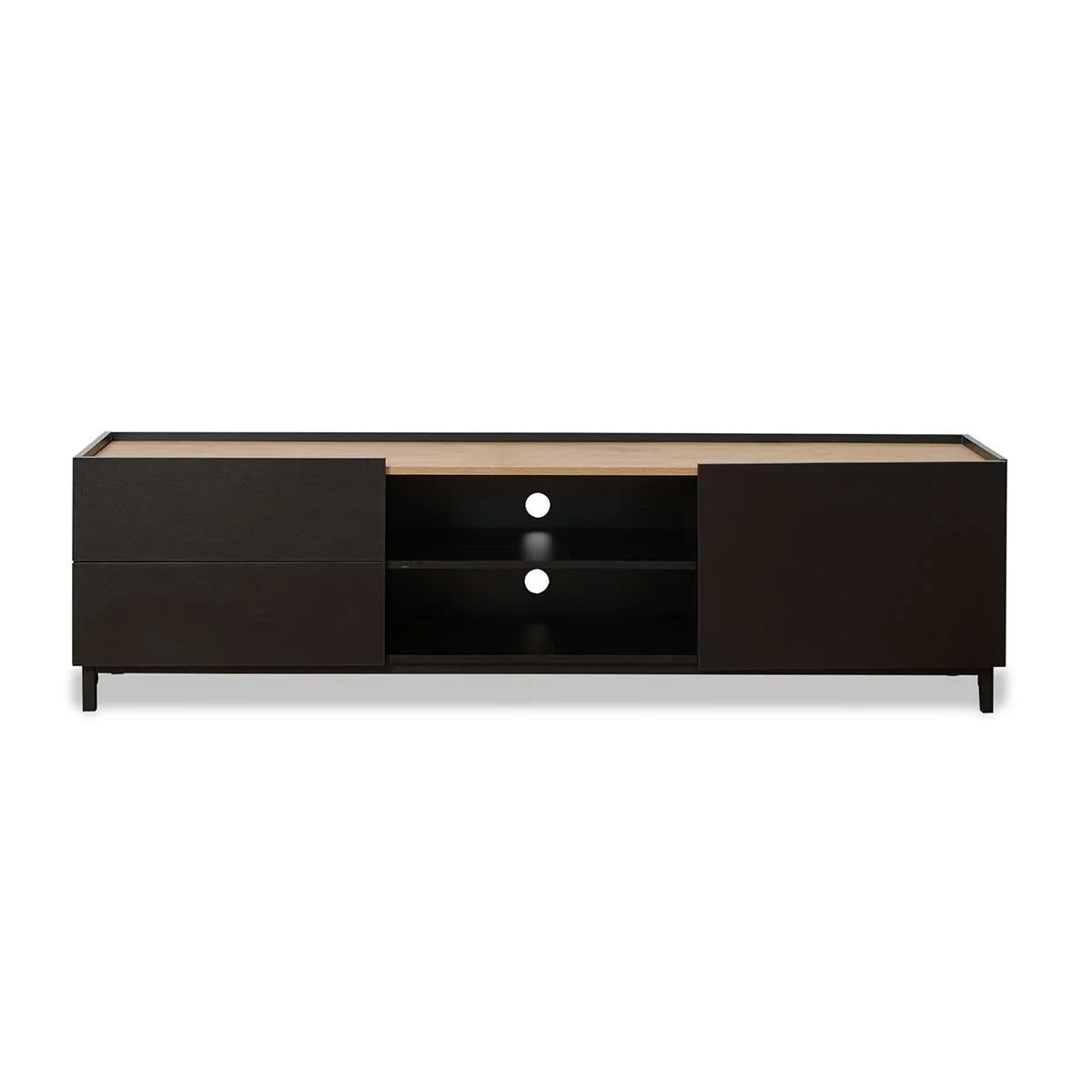 Murphy Entertainment Unit - Black/Natural - Image 12