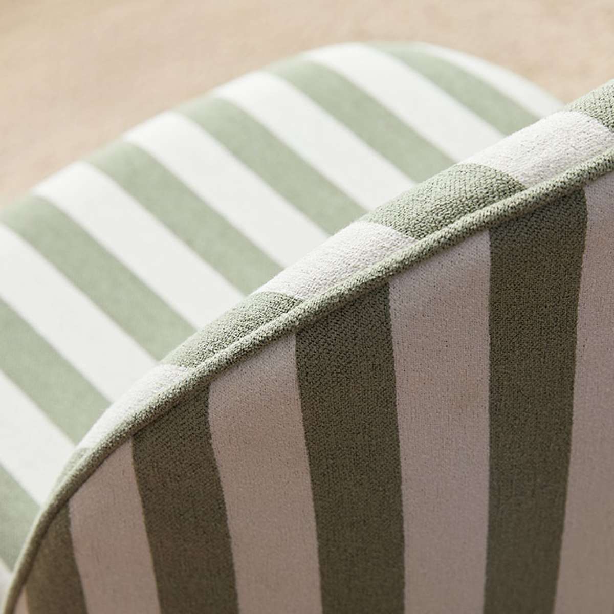 Nolan Office Chair - Green Stripe - Image 8