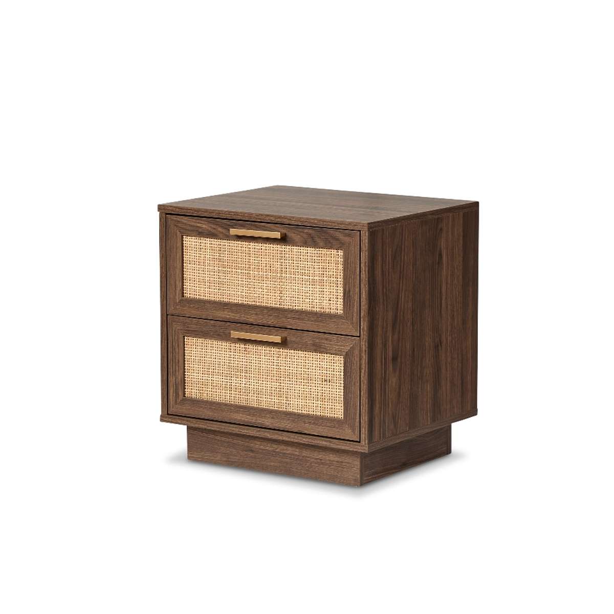 Noosa Rattan Bedside Table - Walnut - Image 8