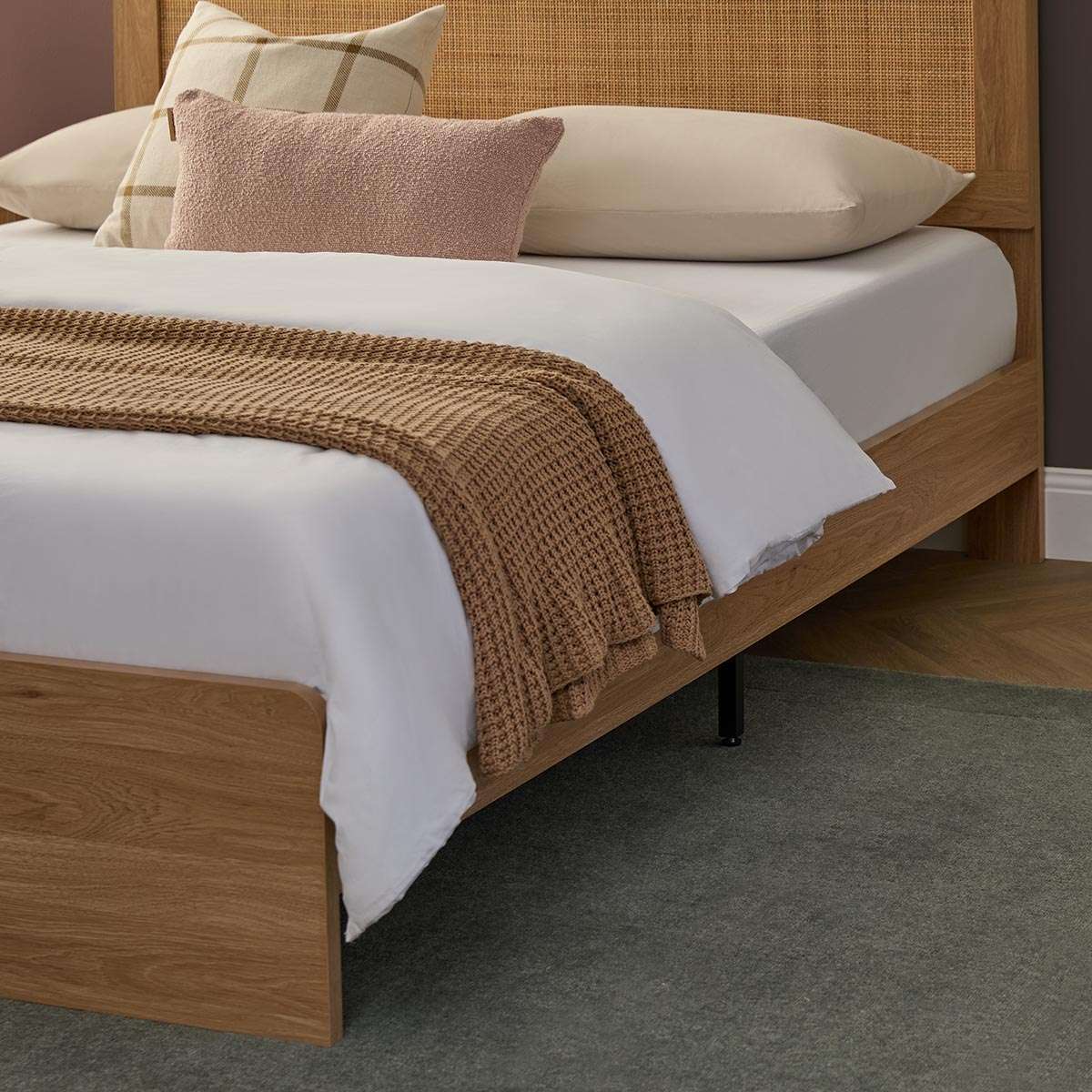 Noosa Rattan Queen Bed - Natural - Image 4