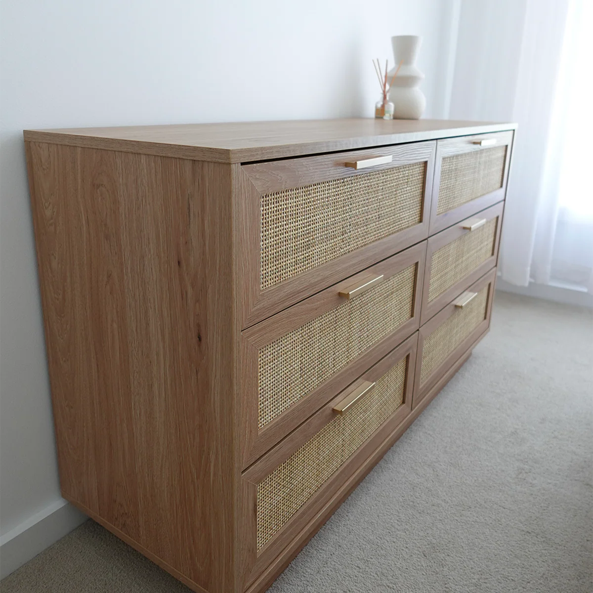 Noosa Rattan Six Drawer - Natural - Image 6