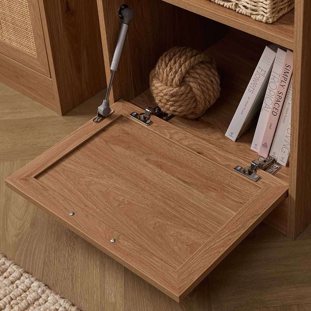 Noosa Rattan Slim Bookcase - Natural - Image 7
