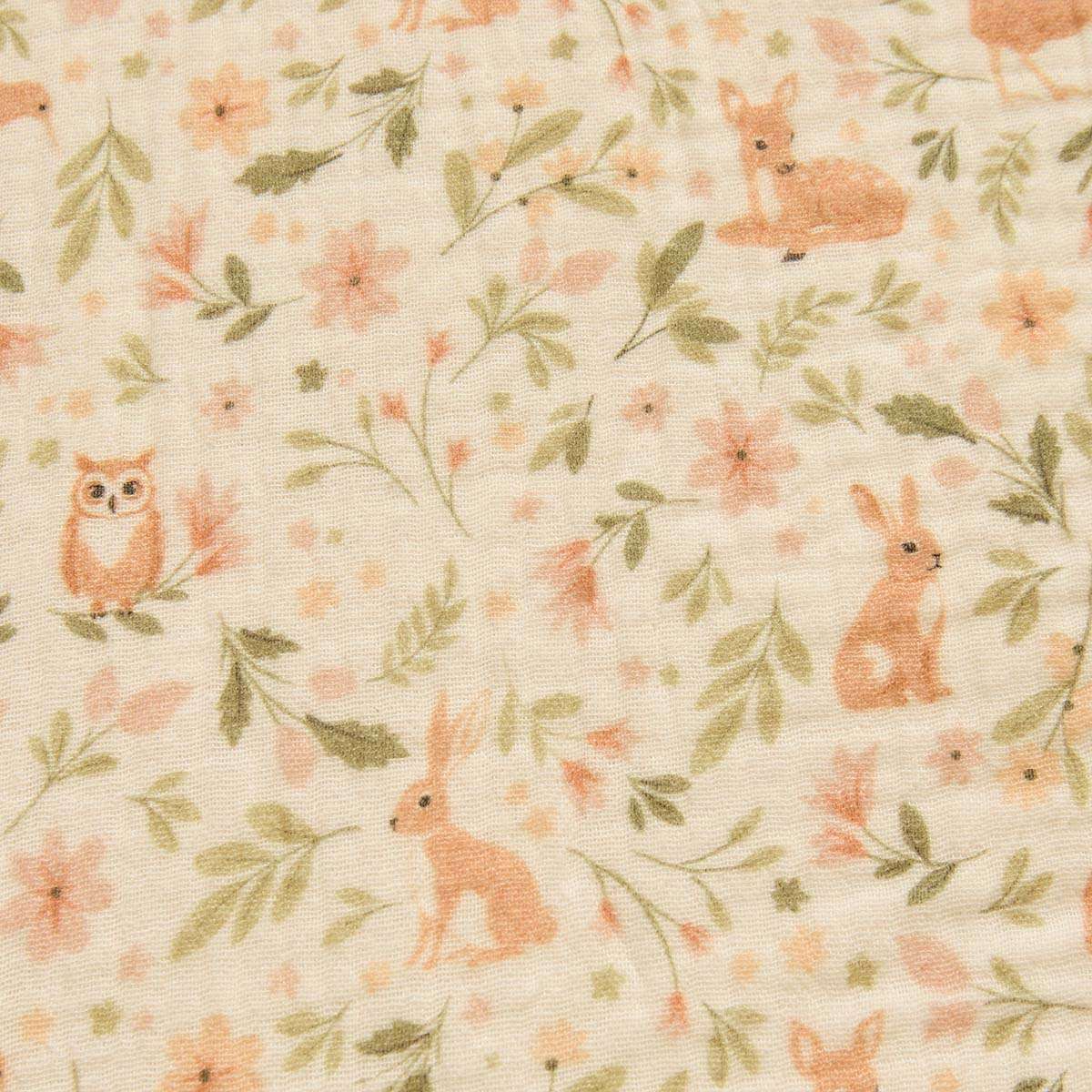 Organic Cotton Cot Sheet - Bush Walk - Image 3