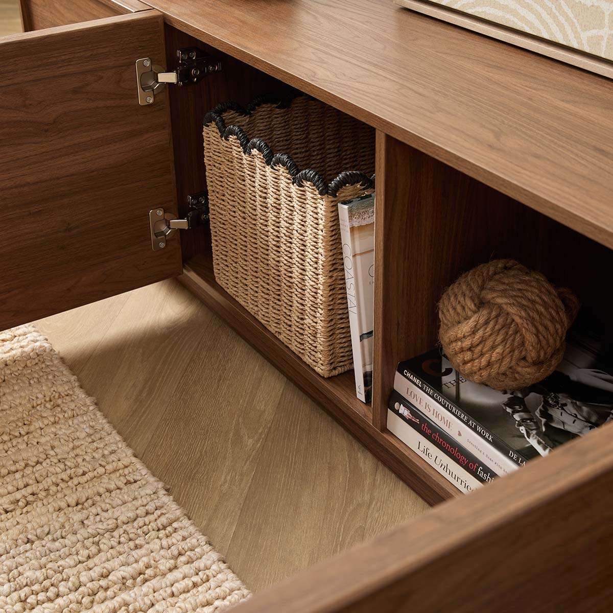 Osaka Large Entertainment Unit - Walnut - Image 6