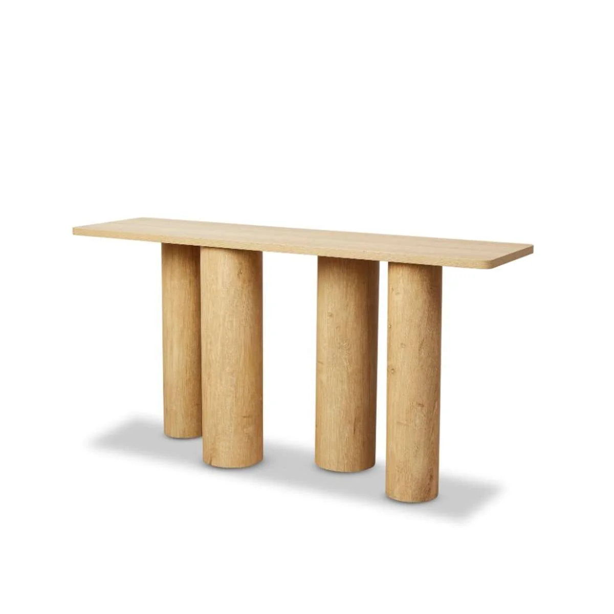 Otis Chunky Leg Console Table - Natural - Image 12