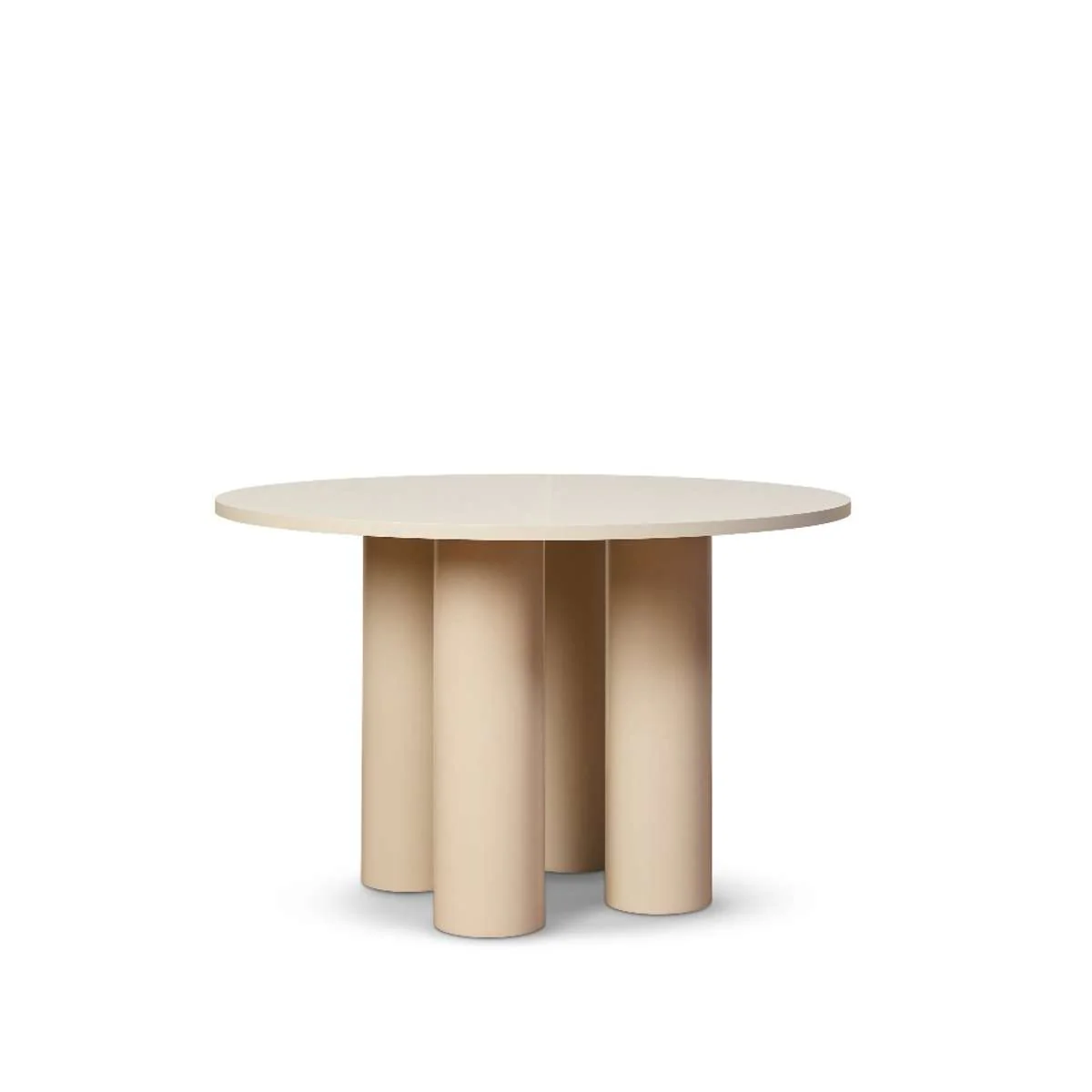 Otis Round Four Seater Dining Table - Beige - Image 8