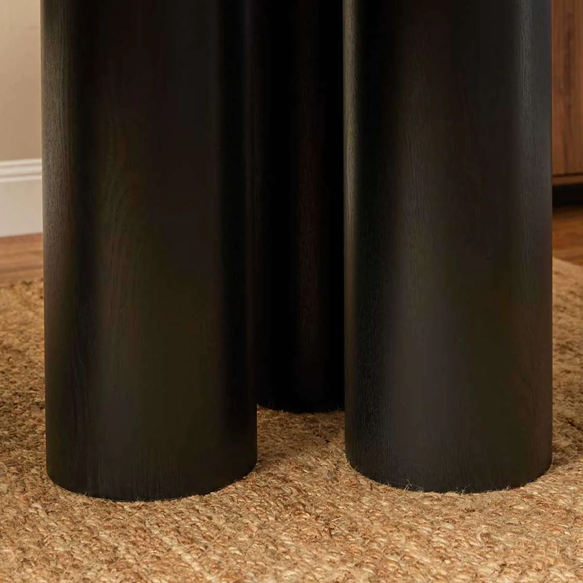 Otis Six Seater Dining Table - Black - Image 4