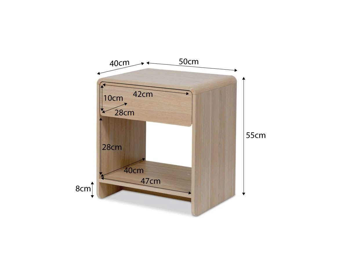 Owen Bedside Table - Natural Bundle - Image 4