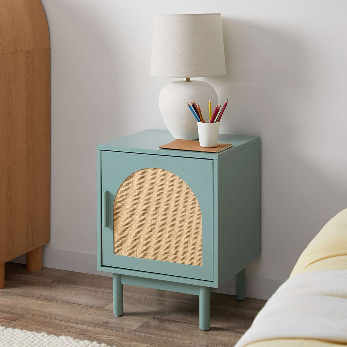 Pippin Bedside Table - Green - Image 3