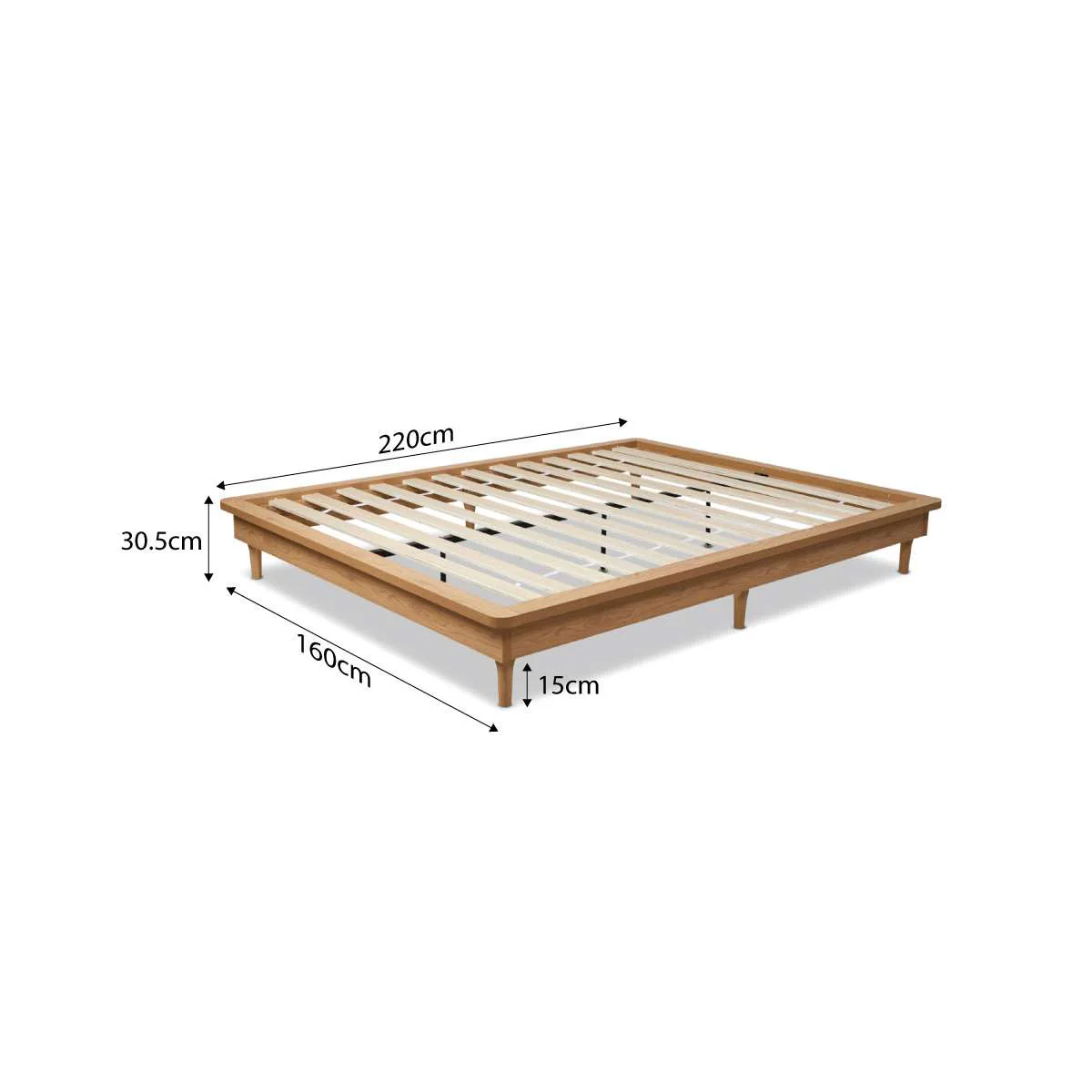 Queen Bed Base - Natural and Vale Queen Mattress Bundle - Image 5
