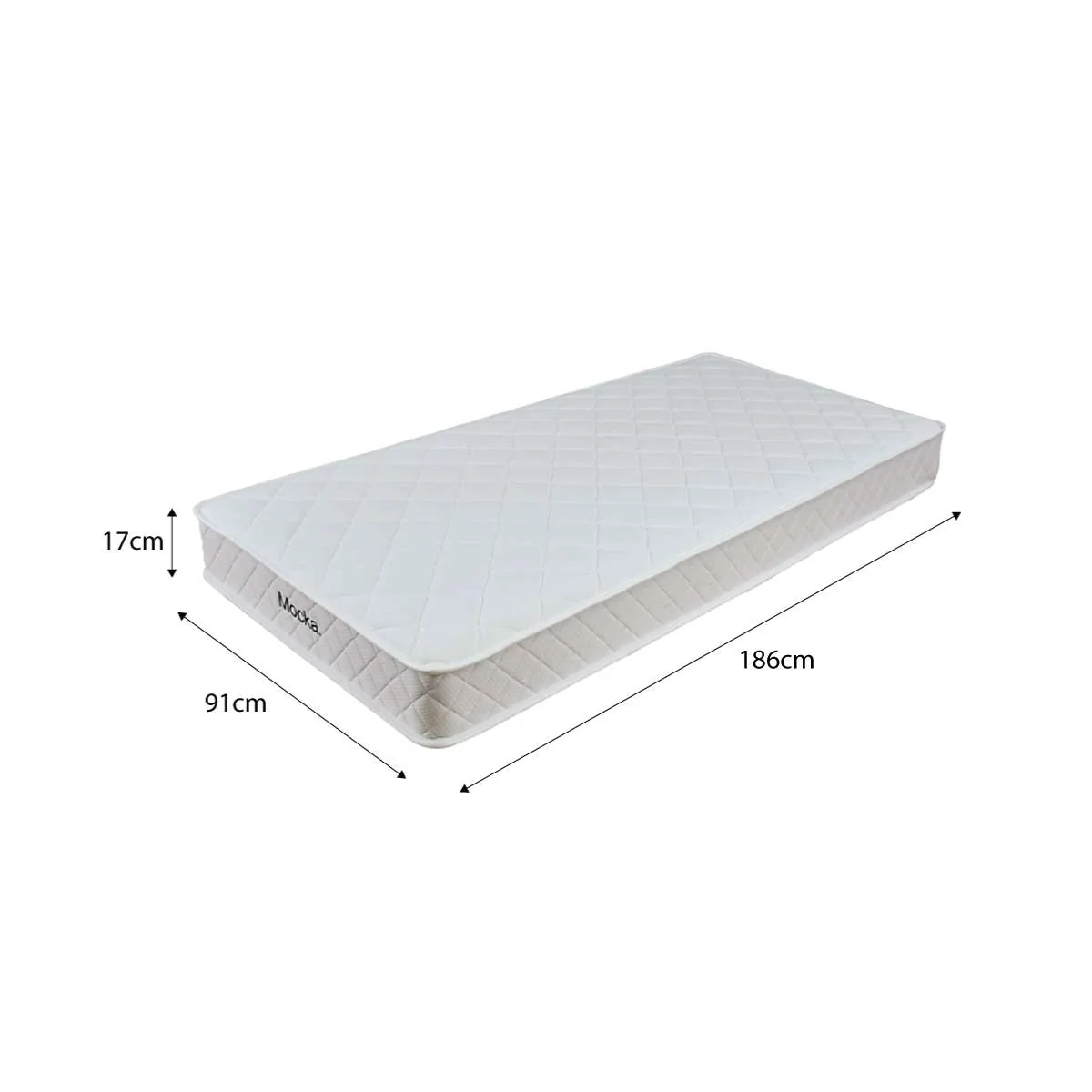Quinn Single Bed Natural + Mocka Mattress Bundle - Image 5