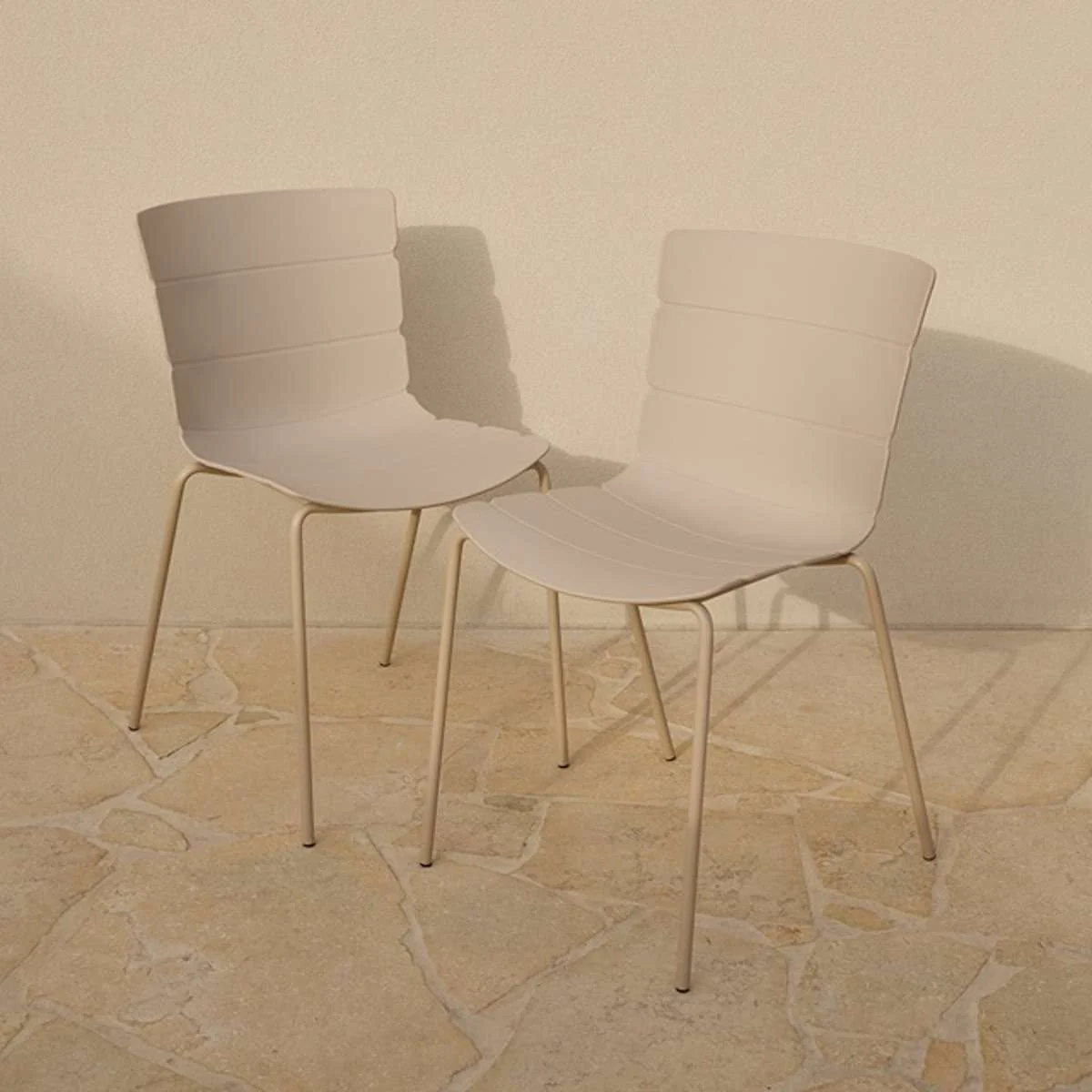 Ravello Outdoor Five Piece Dining Set Beige - Image 2