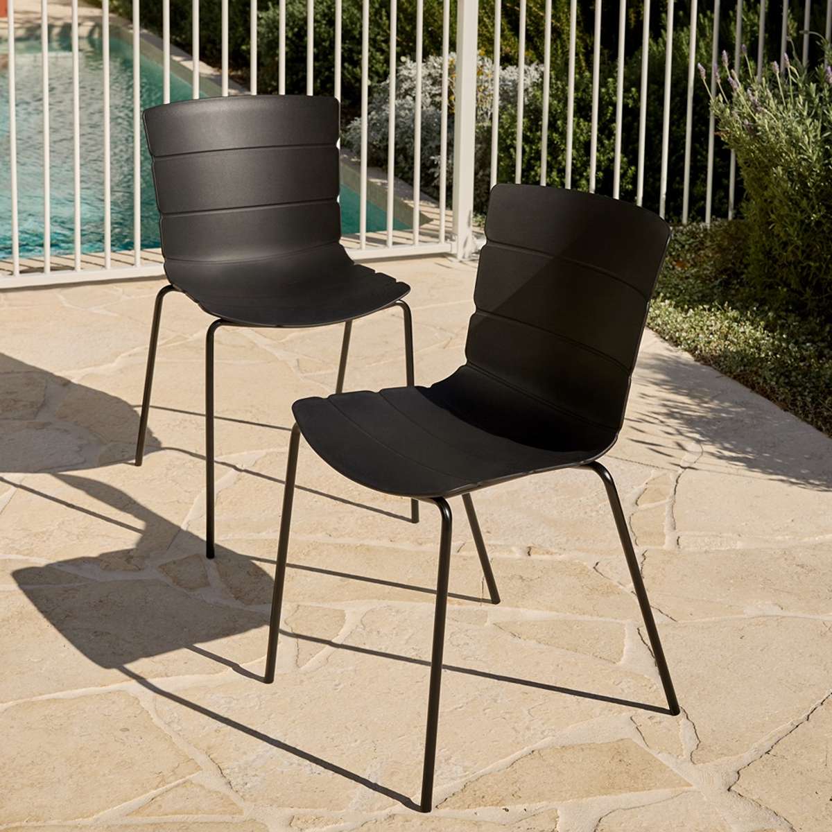Ravello Outdoor Five Piece Dining Set Black - Image 2