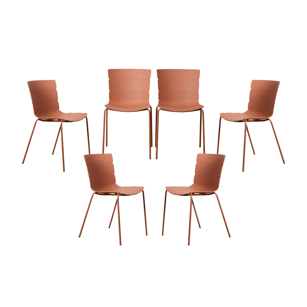 Ravello Outdoor Dining Chair - Clay Set Of Six Bundle