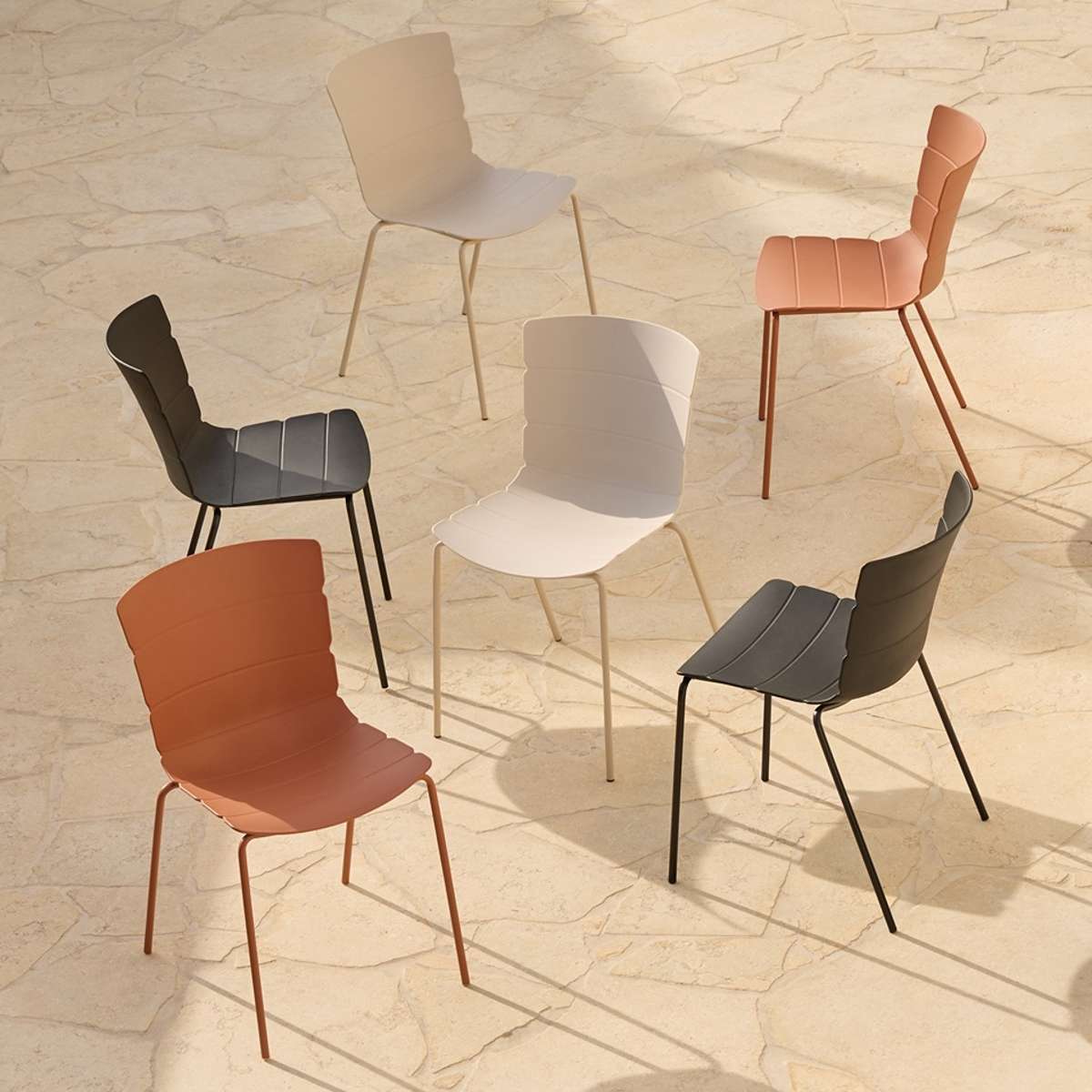 Ravello Indoor/Outdoor Dining Chair - Set of Two - Black - Image 8