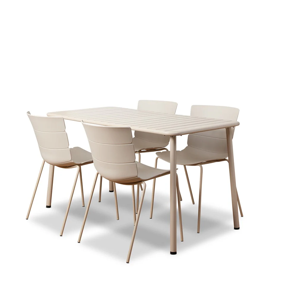 Ravello Outdoor Five Piece Dining Set Beige