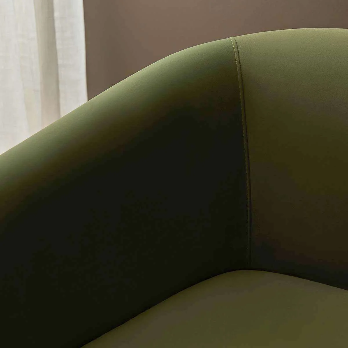Reign 2.5 Seater Sofa - Olive Green Velvet - Image 6
