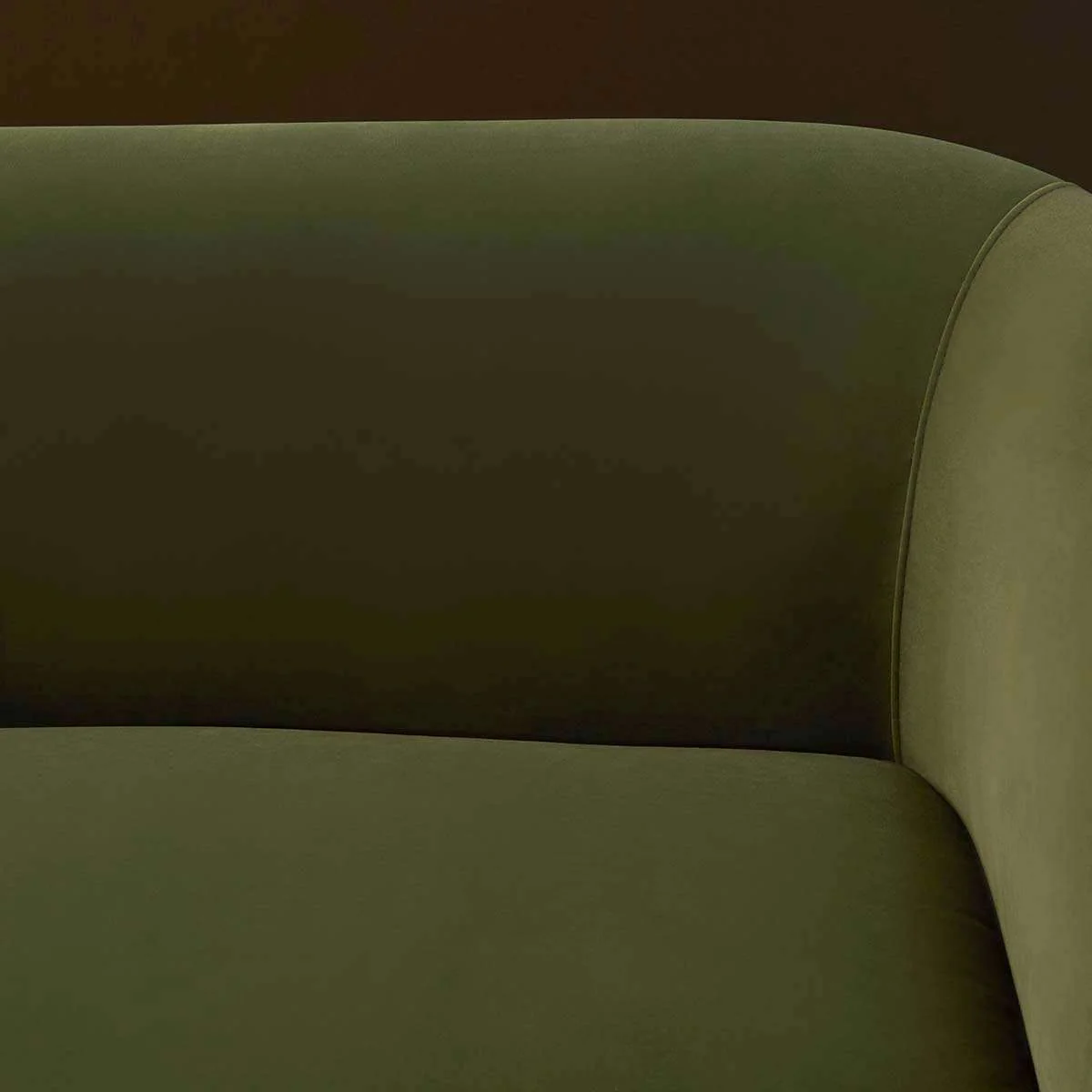 Reign 2.5 Seater Sofa - Olive Green Velvet - Image 8