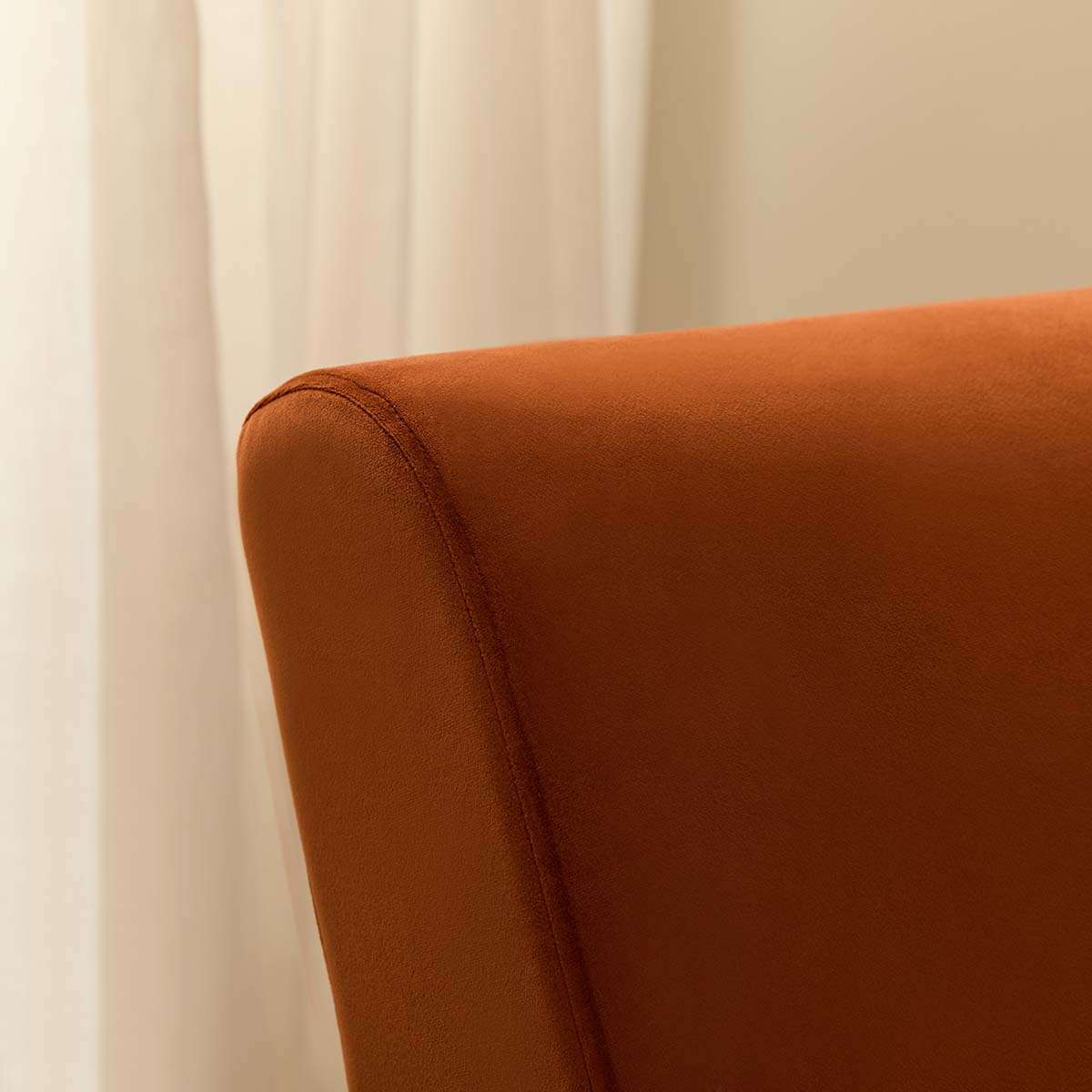 Richie Occasional Chair - Rust/Walnut - Image 7
