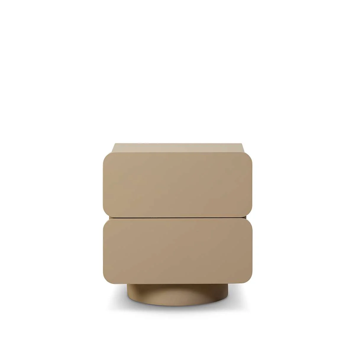 Robbie Two Drawer Bedside Table - Stone - Image 8